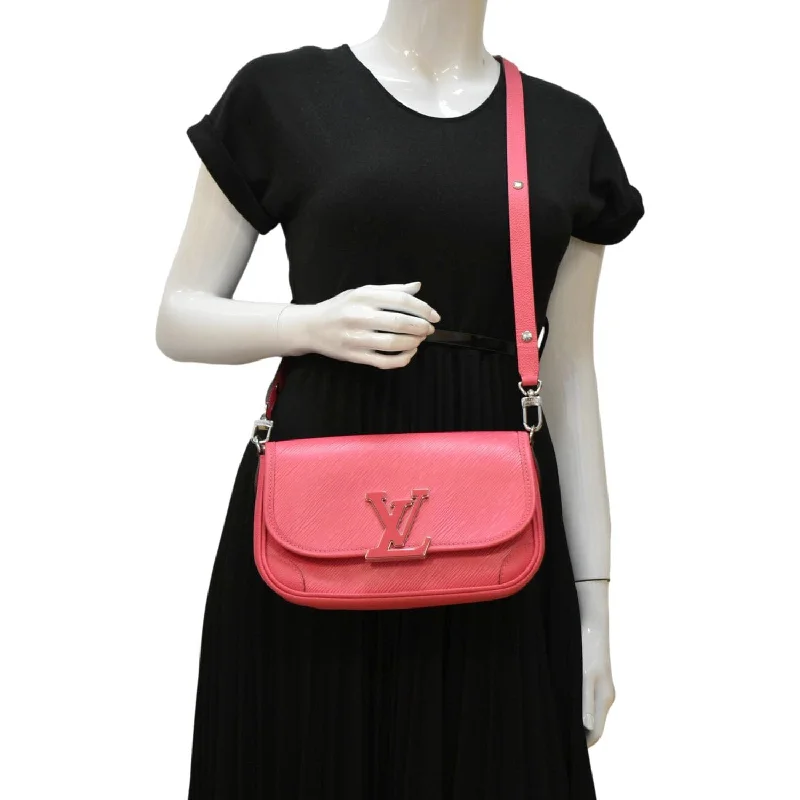 Louis Vuitton Twist bags with the iconic LV - turnlock closureLOUIS VUITTON Buci Epi  Leather Shoulder Bag Pink