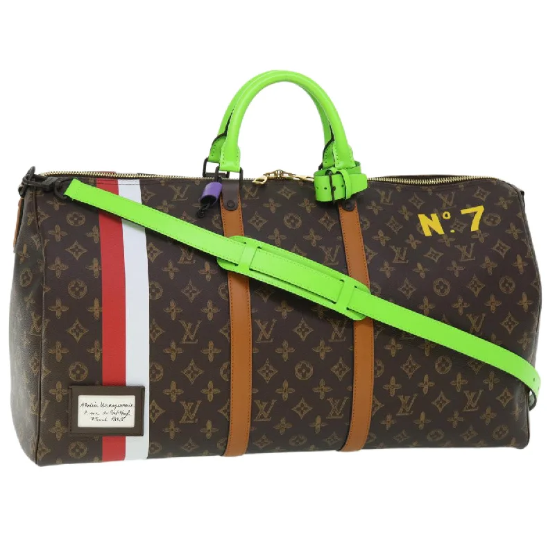 Louis Vuitton bags with a zippered interior pocket for better organizationLOUIS VUITTON Capsule Collection Keepall Bandouliere 55 Bag M59661 Auth 53413A