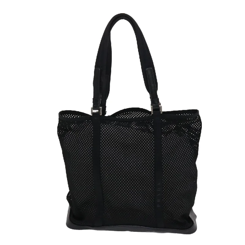 Prada bags with a back - zip pocket for storing valuables securelyPRADA Shoulder Bag Nylon Black  bs6977