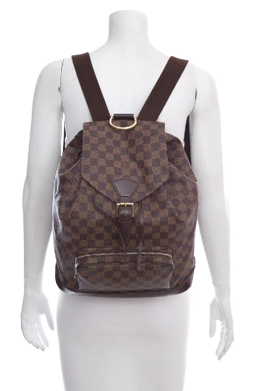 Ladies Louis Vuitton shoulder bags with a tassel decoration for charmLouis Vuitton Brown Montsouris GM Backpack