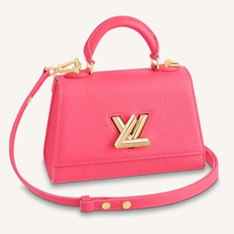 Louis Vuitton bags with a zippered interior pocket for better organizationLouis Vuitton LV Women Twist One Handle BB Handbag Dragon Fruit Pink Taurillon