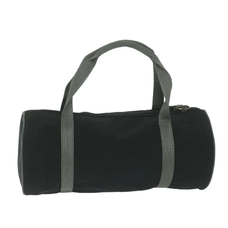 Ladies Prada Galleria bags with gold - toned hardware for a luxurious touchPRADA Sports Hand Bag Nylon Black  am5350