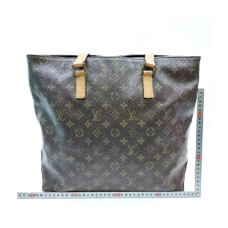 Louis Vuitton bags with a snap - button closure and a decorative charm for styleLouis Vuitton Cabas Mezzo Brown Monogram Tote Bag