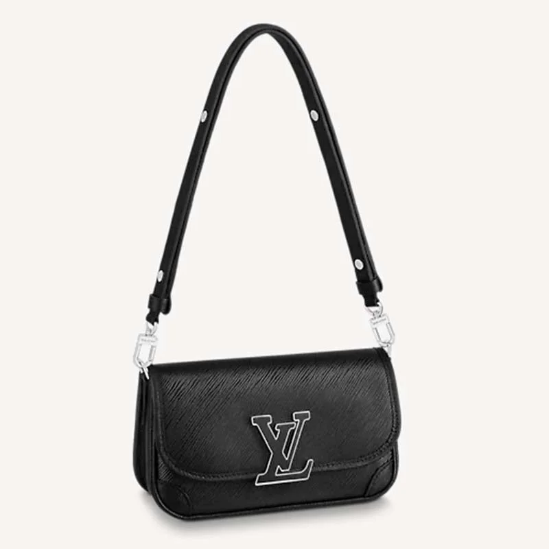 Louis Vuitton Petite Malle bags with a hard - shell structure for uniquenessLouis Vuitton LV Women Buci Crossbody Black Epi Grained Smooth Cowhide Leather