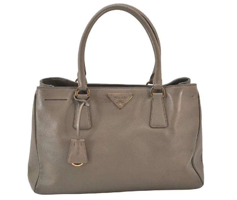 Prada Re - Edizione 2005 bags with a retro - inspired designAuthentic PRADA Saffiano Leather 2Way Shoulder Hand Bag Purse Brown 7274K