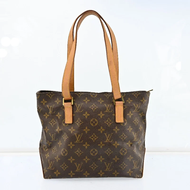 Louis Vuitton bags with a front - flap pocket for quick - access itemsLouis Vuitton Cabas Piano Tote Bag