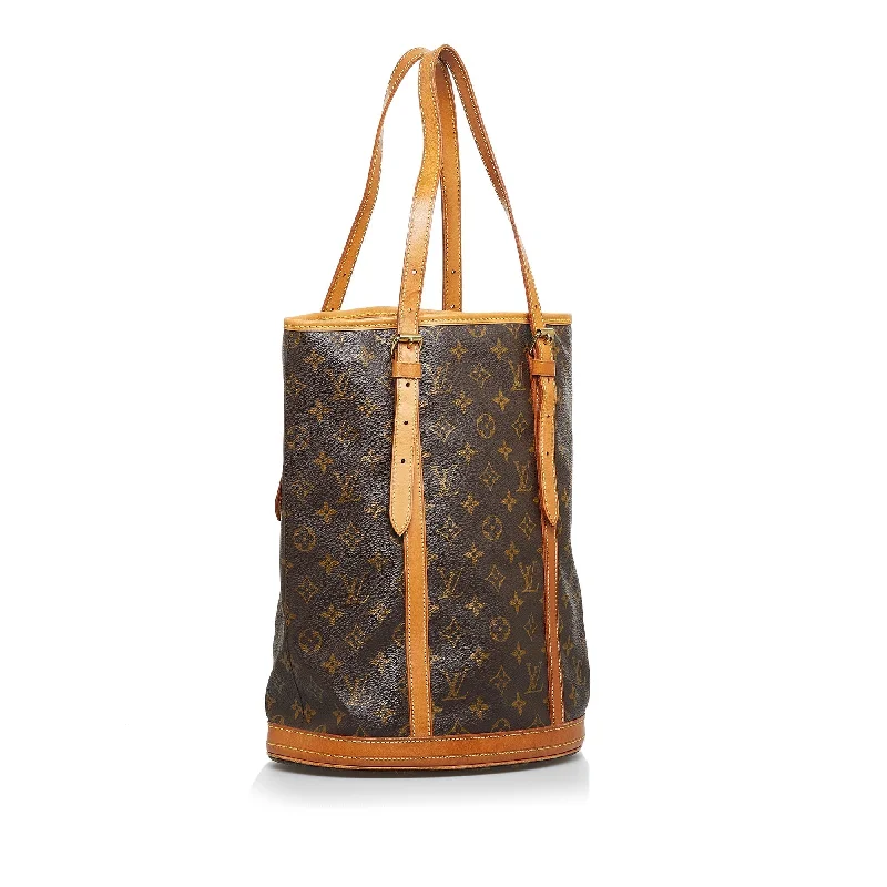 Louis Vuitton Alma bags with a monogram - embossed leather surfaceLouis Vuitton Bucket GM Monogram Canvas