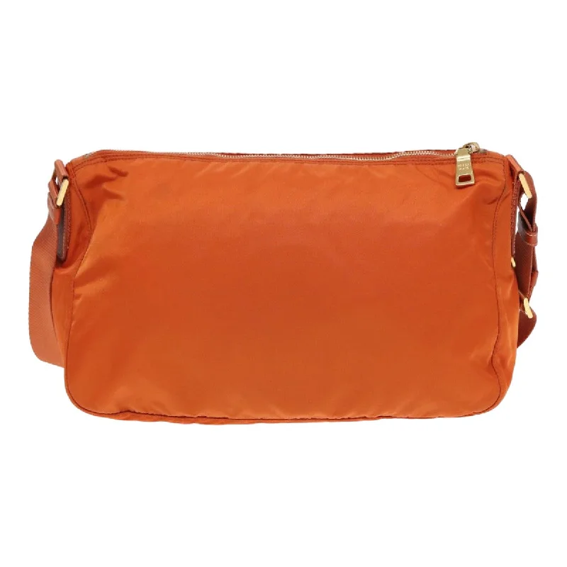 Prada Cleo bags with a detachable coin purse for added functionalityPRADA Shoulder Bag Nylon Orange  84771