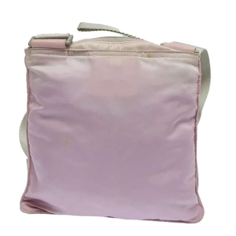 Prada bags with a detachable mirror inside for quick touch - upsPRADA Shoulder Bag Nylon Pink  82886