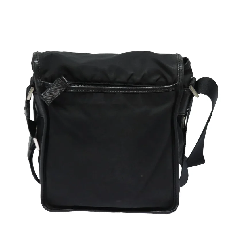 Prada bags with a zip - top closure and multiple interior pockets for organizationPRADA Shoulder Bag Nylon Black  bs15813