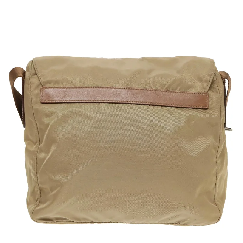 Prada bags with a zip - top closure and multiple interior pockets for organizationPRADA Shoulder Bag Nylon Beige  79429