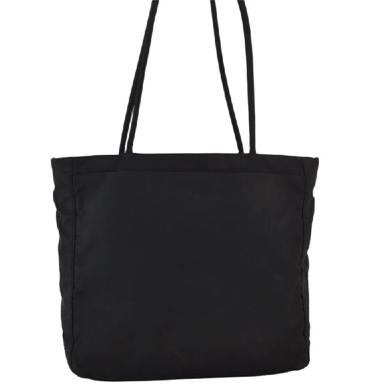 Ladies Prada Galleria bags with a detachable shoulder strapAuthentic PRADA Vintage Nylon Shoulder Tote Bag Black 0691K