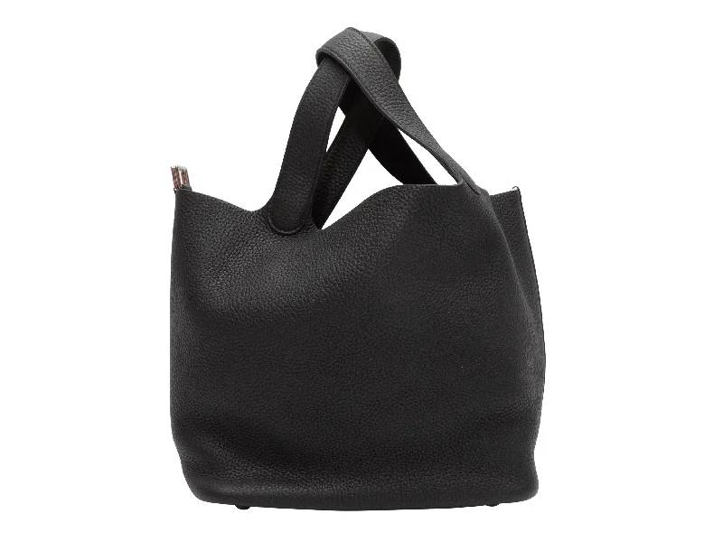 Sustainable and Ethical Hermes Bags for Conscious ConsumersBlack Hermes Picotin Togo Leather Tote