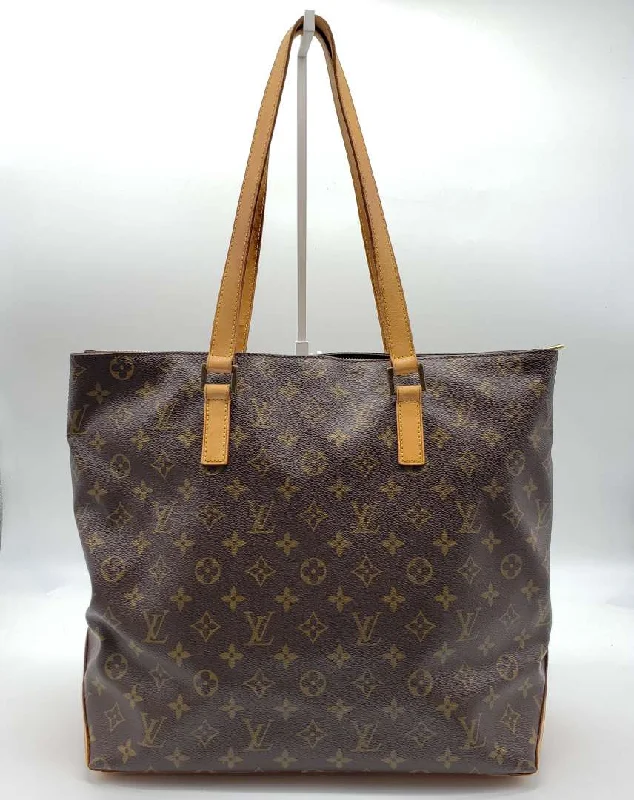 Ladies Louis Vuitton shoulder bags with a single - handle silhouetteLouis Vuitton Cabas Mezzo Monogram Tote Bag