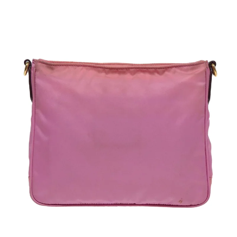 Prada crossbody bags with a keychain holder for practicalityPRADA Shoulder Bag Nylon Pink  82693