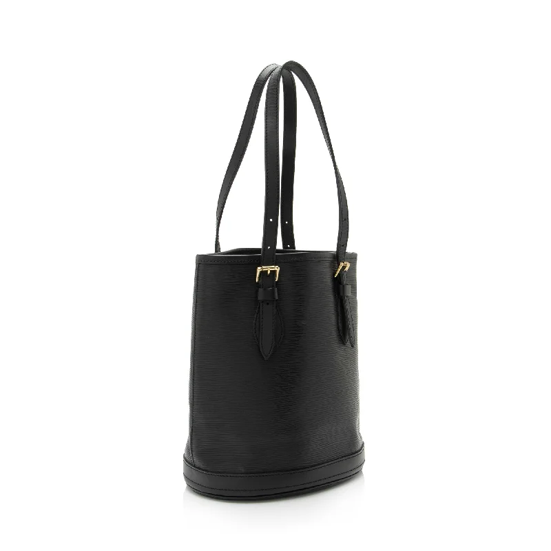 Ladies Louis Vuitton shoulder bags with a tassel decoration for charmLouis Vuitton Epi Leather Petit Bucket Tote (aRWoz2)