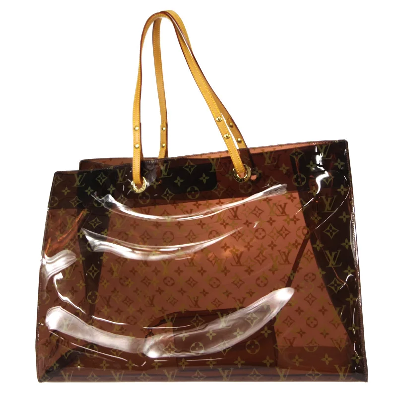 Louis Vuitton bags with a detachable mirror inside for on - the - go touch - upsLOUIS VUITTON CABAS CRUISE TOTE HANDBAG MONOGRAM VINYL M50500