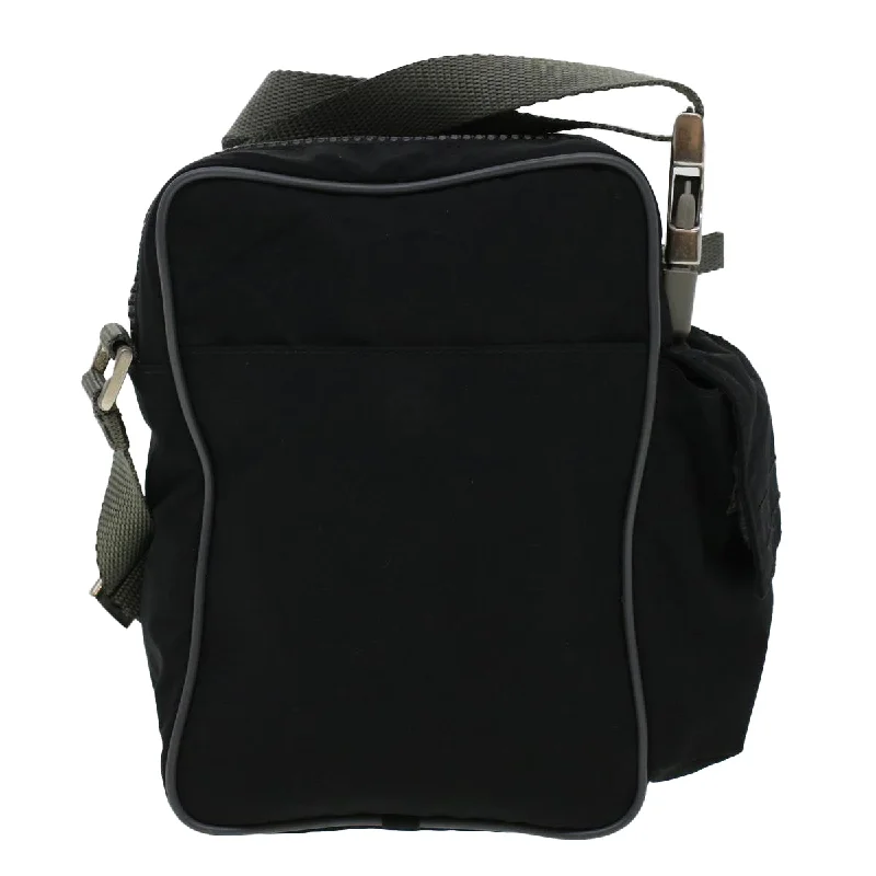 Prada nylon backpacks with a multi - pocket design for better organizationPRADA Shoulder Bag Nylon Black  am4341