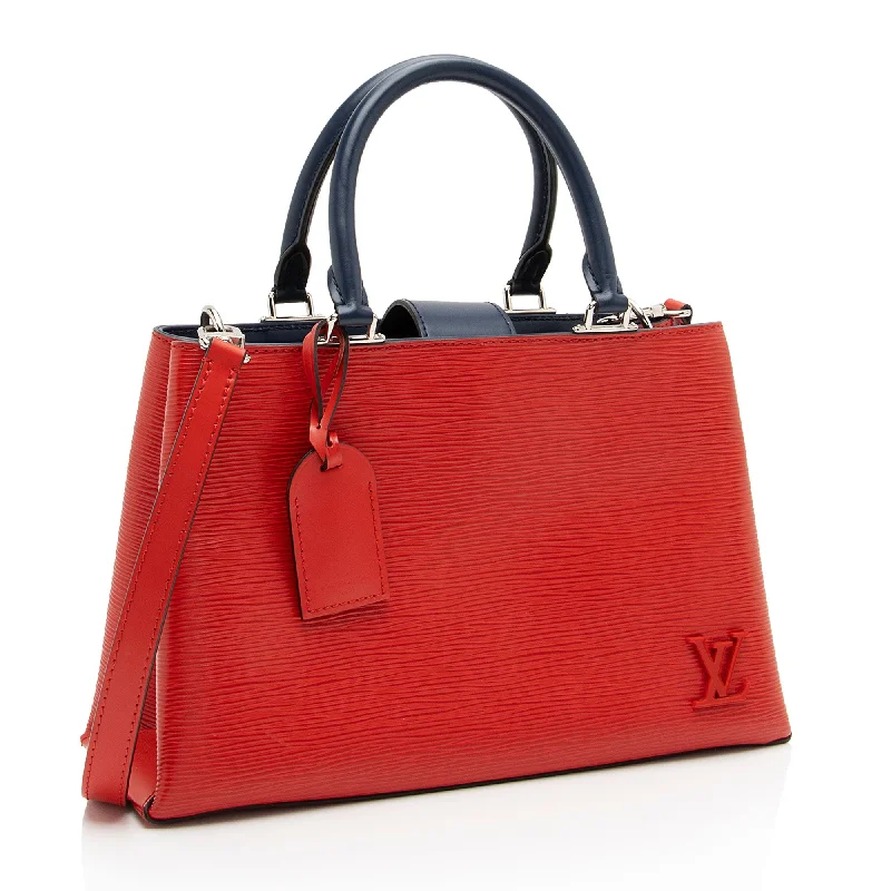 Ladies Louis Vuitton shoulder bags with a magnetic - closure flap for easeLouis Vuitton Epi Leather Kleber PM Tote (UFP7D9)