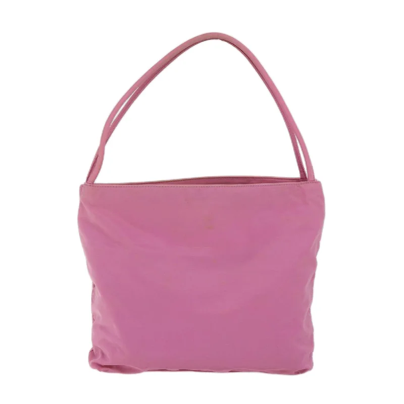 Prada bags with a back - zip pocket for storing valuables securelyPRADA Shoulder Bag Nylon Pink  72029