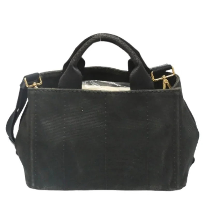 Ladies Prada shoulder bags with a wide - width strap for enhanced comfortPRADA Canapa Tote