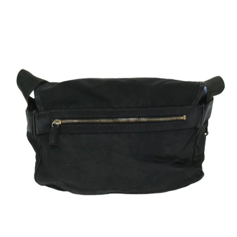 Prada Galleria bags with a structured silhouette for a professional lookPRADA Shoulder Bag Nylon Black  bs12610