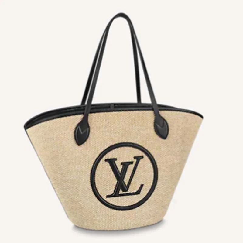 Ladies Louis Vuitton Capucines bags with a detachable shoulder strapLouis Vuitton Women Saint Jacques Black Synthetic Knitted Raffia Cowhide Leather