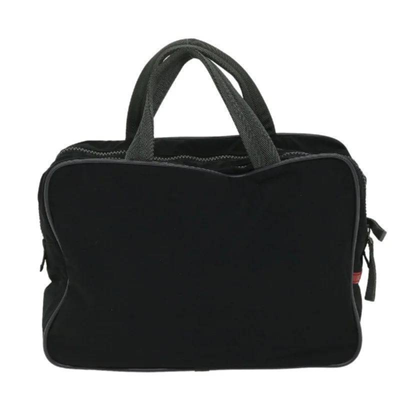 Prada nylon backpacks with a sleek, minimalist appearancePRADA Sports Hand Bag Nylon Black  ar10399