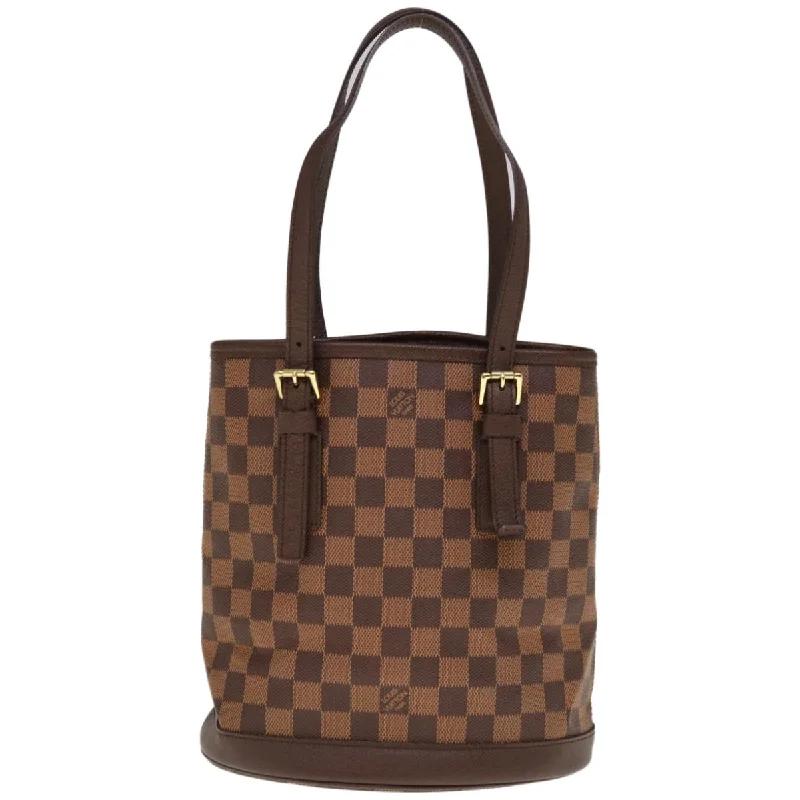 Ladies Louis Vuitton shoulder bags with a single - handle silhouetteLOUIS VUITTON Bucket Shoulder Bag