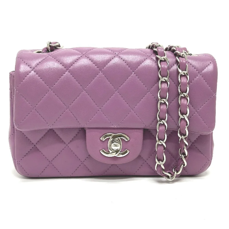 Chanel bags for women with a taste for high fashionChanel CC Mark chain bag Shoulder Bag purple SilverHardware