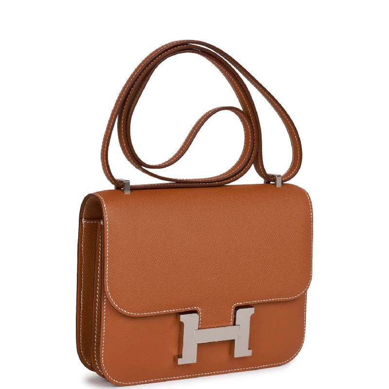 Hermes Bags with RFID - Blocking Linings for SecurityHermes Constance 18 Gold Epsom Palladium Hardware