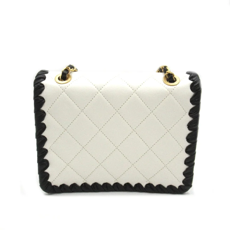 Chanel bags in luxury boutiques worldwideChanel Chain Shoulder Chain Shoulder Bag  White/Black Chain Shoulder