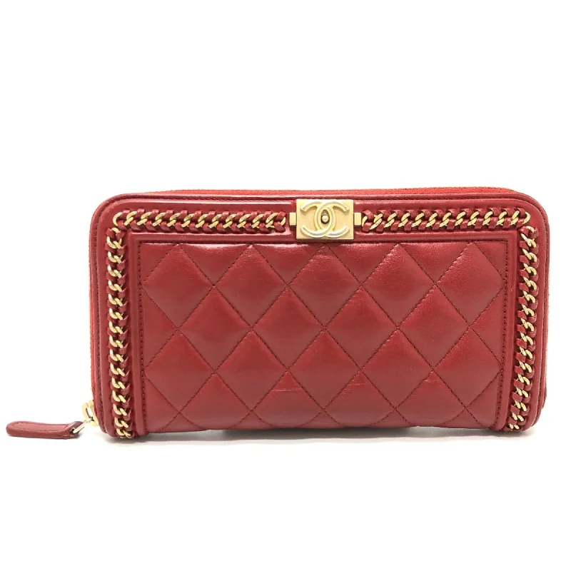 Chanel New Arrival Handbag with Gold HardwareChanel CC Mark Zip Around Long Wallet Red GoldHardware