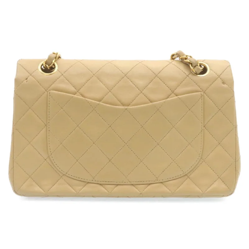 Chanel Luxury Handbag for High - End EventsCHANEL Classic Matelasse23 Chain Flap Shoulder Bag Lamb Skin Beige  28468