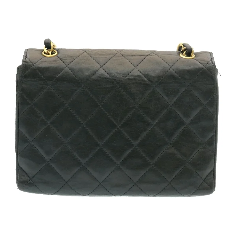 Chanel bags available in bold colors and patternsCHANEL Lamb Skin Matelasse Chain Shoulder Bag Black CC  25810A