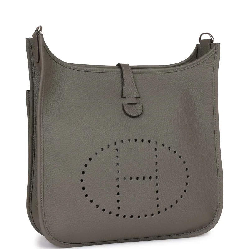 Hermes Kellydoll Bags for a Playful and Chic LookHermes Evelyne III PM Gris Meyer Clemence Palladium Hardware