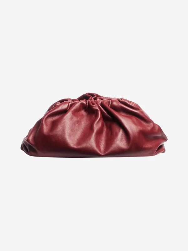 Versatile Hermes Arceau Bags for Different OccasionsBurgundy maxi Pouch clutch bag