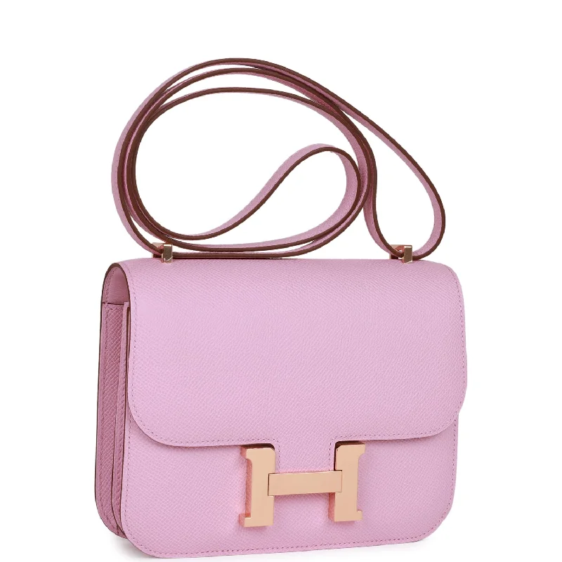 Versatile Hermes Arceau Bags for Different OccasionsHermes Constance 18 Mauve Sylvestre Epsom Rose Gold Hardware