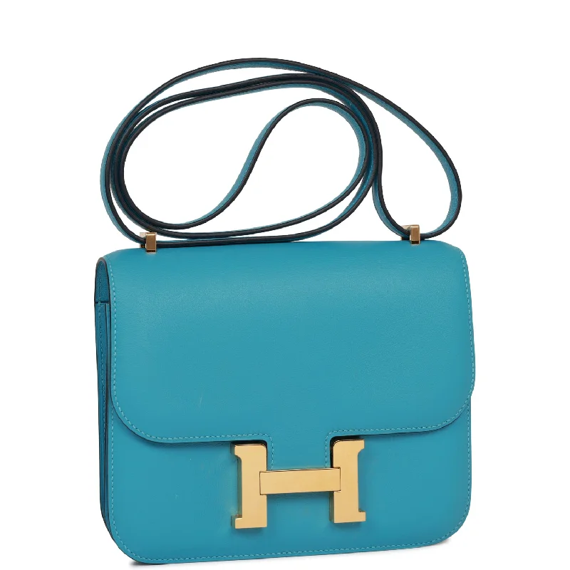 Dark - Hued Hermes Bags for a Sophisticated and Timeless PresenceHermes Constance 18 Bleu du Nord Swift Gold Hardware