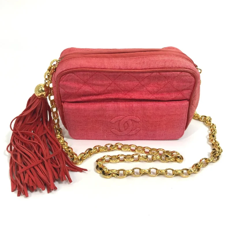 Chanel bags with exclusive seasonal releasesChanel CC Mark bag fringe tassel Shoulder Bag Red x GoldHardware