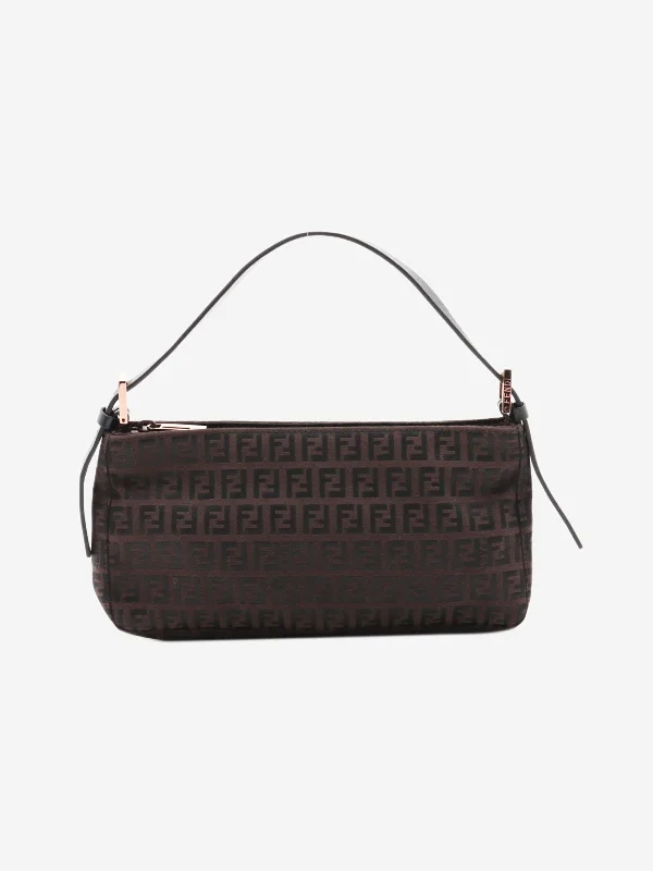 Two - Tone Hermes Bags for a Modern and Stylish AppearanceBrown Zucchino canvas shoulder bag