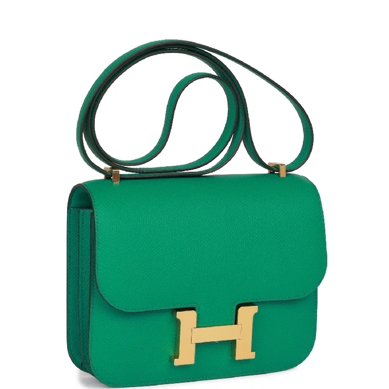 Designer - Crafted Hermes Bags for Fashion AficionadosHermes Constance 18 Vert Jade Epsom Gold Hardware