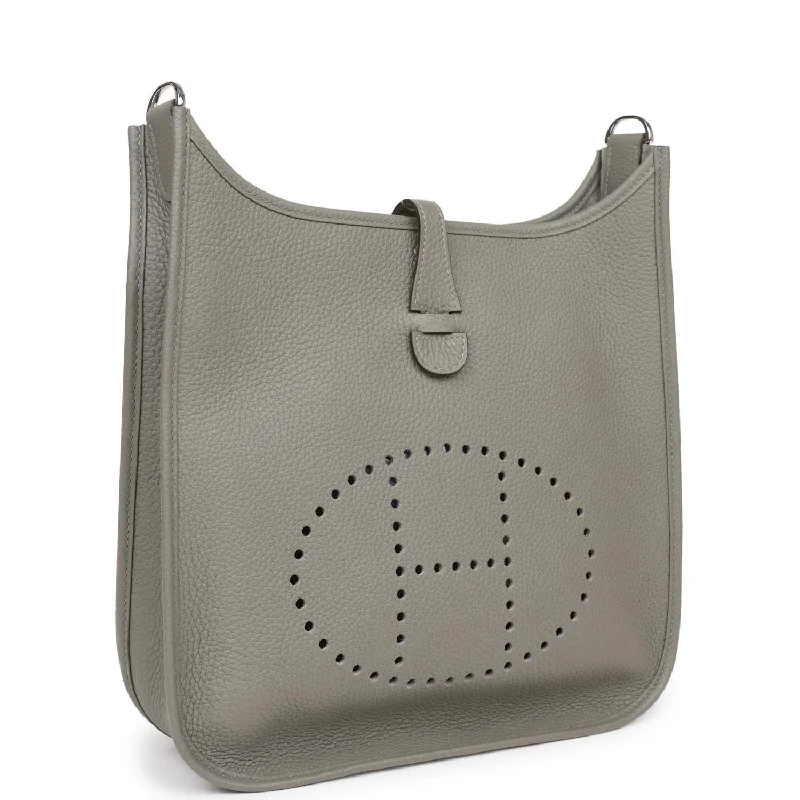 Exquisite Hermes Picotin Bags for Everyday EleganceHermes Evelyne III PM Gris Meyer Clemence Palladium Hardware