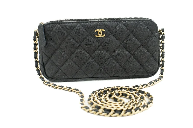 Chanel bags for women who love timeless fashionCHANEL Caviar Wallet On Chain WOC Double Zip Chain Shoulder Bag