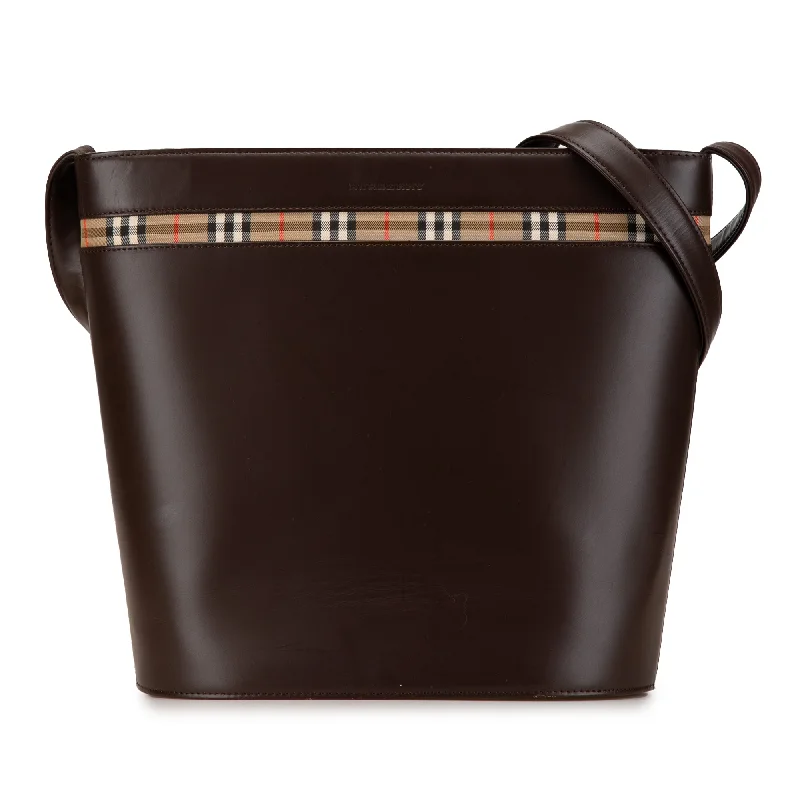 Hermes Lindy Bags in Seasonal Print CollaborationsBrown Burberry House Check Trimmed Leather Crossbody