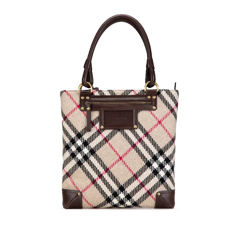 Pet - Friendly Hermes Pet Carrier Bags in Signature StylesBrown Burberry Supernova Check Wool Tote