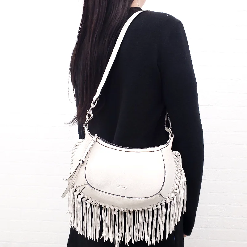 Light - Colored Hermes Bags for Spring and Summer AppealISABEL MARANT OSKAN MOON LEATHER SHOULDER BAG ($1425)