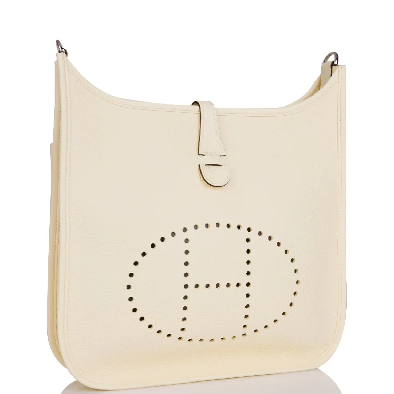 Light - Colored Hermes Bags for Spring and Summer AppealHermes Evelyne III PM Nata Clemence Palladium Hardware