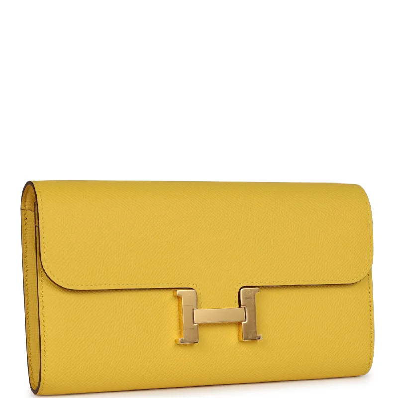 Hermes Bags with RFID - Blocking Linings for SecurityHermes Constance To Go Wallet Jaune De Naples Epsom Gold Hardware