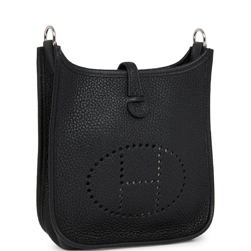 Hermes Bags with Hidden Pocket Compartments for PrivacyHermes Evelyne TPM Black Clemence Palladium Hardware